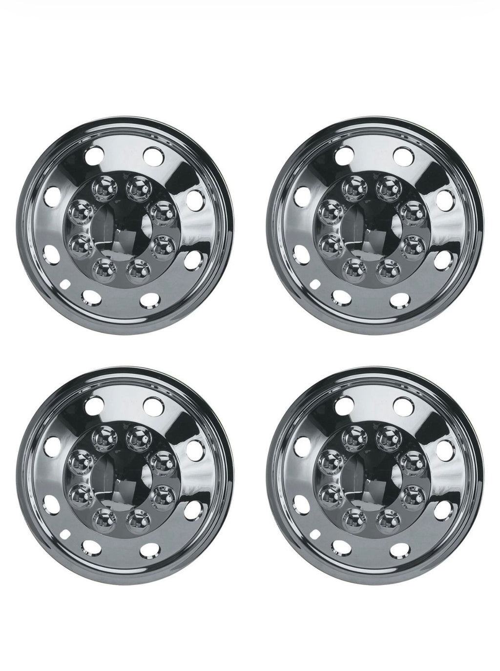Set Of 4 15 Inch Chrome Wheel Trims Motorhome RV Camper Van Work Van Stylish