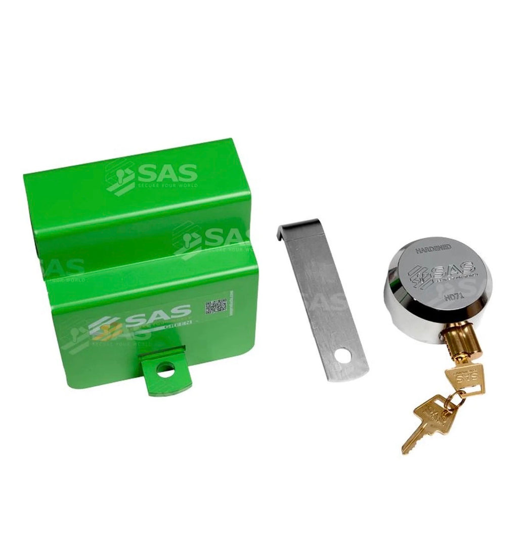 SAS Al-Ko Caravan Hitch Lock Super Strong Green Security Edition