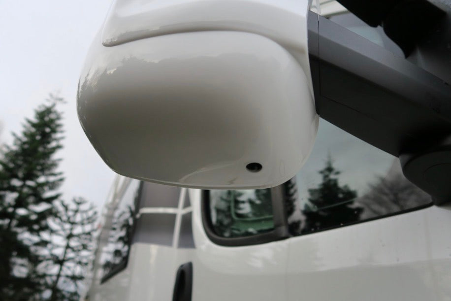 White Mirror Cover Protectors Ducato Boxer Citroen For 2007+ Short Arm Mirrors