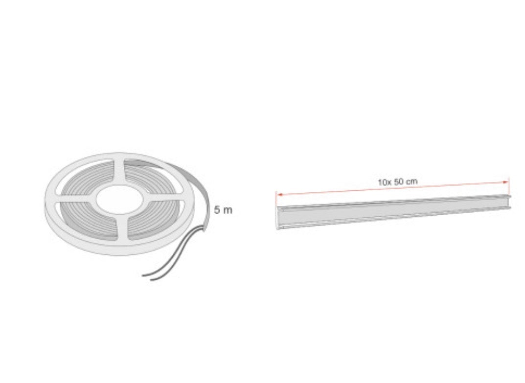 F65l Fiamma Awning Lights 12v 5m Outdoor Use Look Great At Night