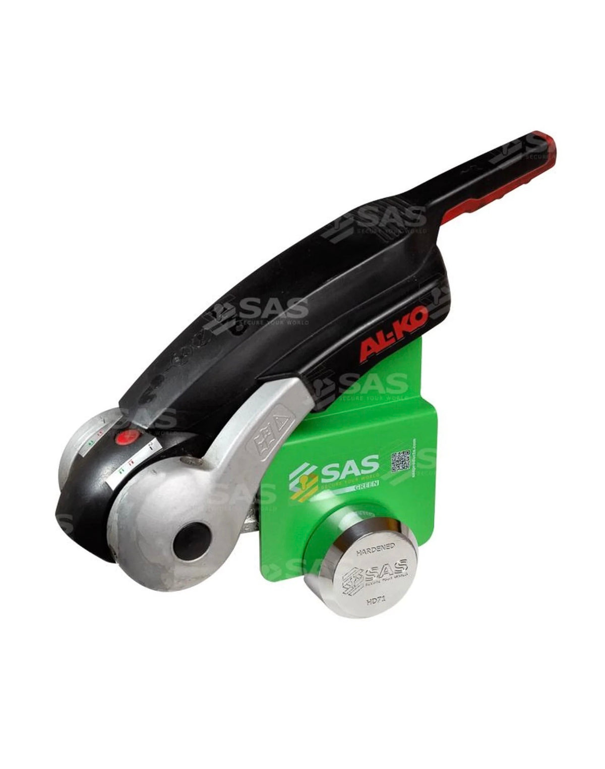 SAS Al-Ko Caravan Hitch Lock Super Strong Green Security Edition