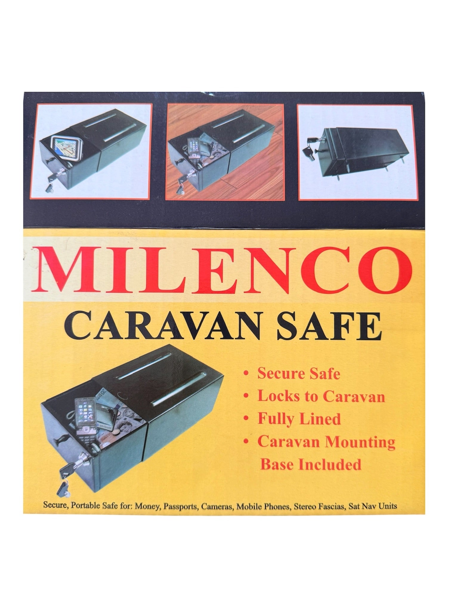 Secure Strong Motorhome Caravan CamperVan Key Home Safe & Securing Screws