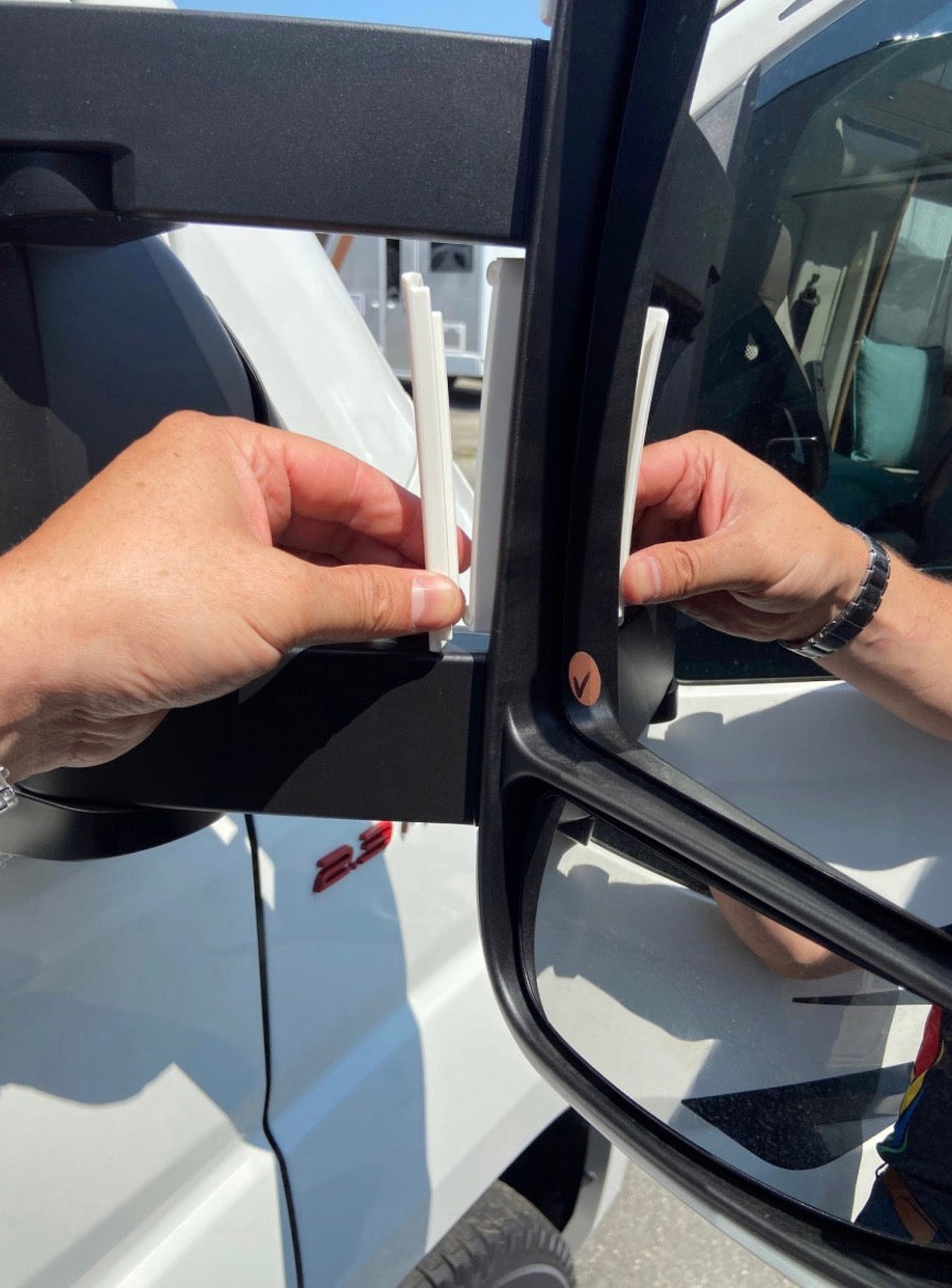 White Mirror Cover Protectors Ducato Boxer Citroen For 2007+ Short Arm Mirrors