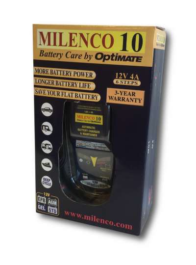 Milenco 10 by Optimate - Multi Step Smart Charger/ Maintainer