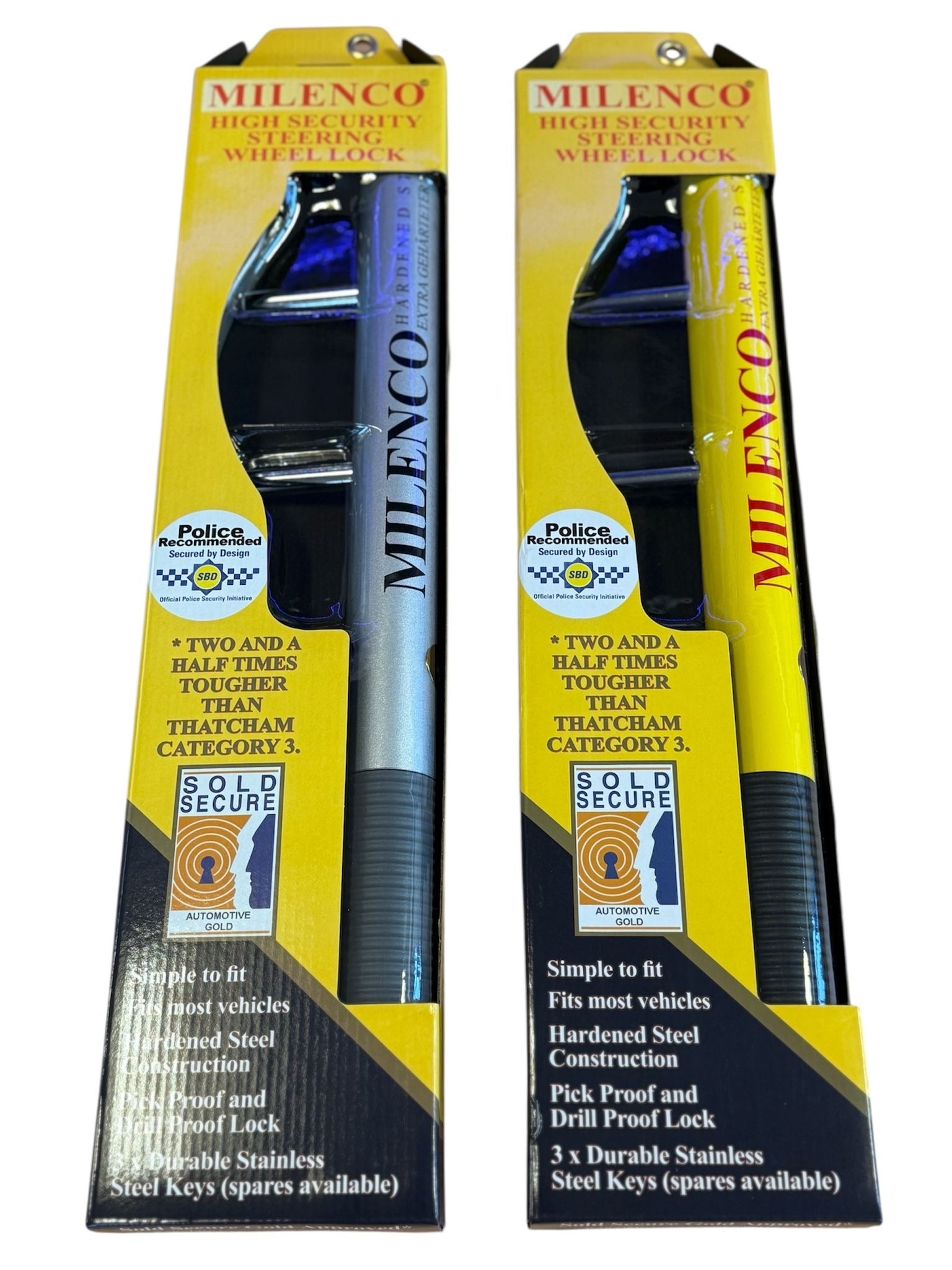 Milenco Police & Insurance Recommended Steering Wheel Lock for Van Motorhome Car
