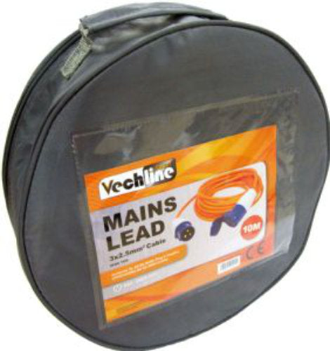 Vechline 10m Metre Mains Electric Hook Up Lead 3 core 2.5mm Cable Caravan Camping